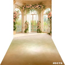 10'x20'Computer-painted Floral Window Curtain Scenic Backdrop Background SD370