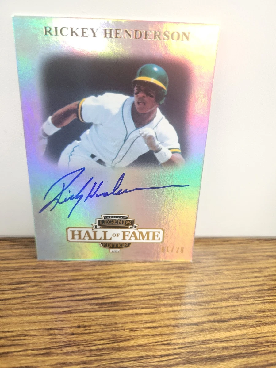Rickey Henderson Baseball Original Autographed Sports Trading