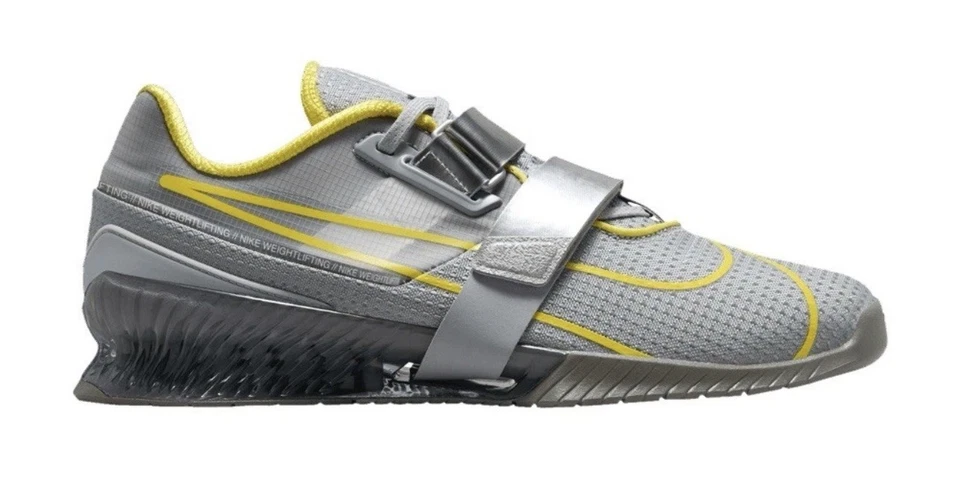 Nike Hombres 6/Mujeres 7.5 Romaleos 4 Zapatos de Levantamiento de Pesas Gris/Claro CD3463-002 Foto 2 de 4