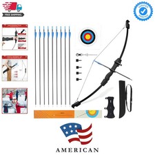 40" Youth Bow and Arrow Set for Kids 8-12  Teens - Ambidextrous Recurve Arch...