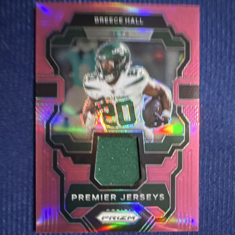 Panini 2023 Prizm Breece Hall Premier Jerseys Jersey #PJ-BH New York Jets