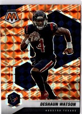 2021 Panini Mosaic #85 Deshaun Watson Prizm Reactive Orange (D)