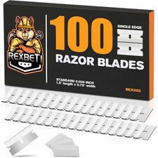 100PCS Single Edge Razor Blades, Industrial Razor Blades for Scraper, Suitable f