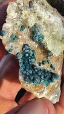 ☆Rosasite Fluorapophyllite-(K)  Christmas Mine Gila County Arizona USA☆
