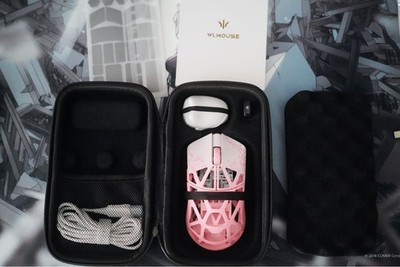 WLMOUSE Beast X MAX Wireless Gaming Mouse 8K Pink Unused