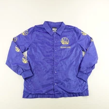Golden State Warriors Jacket Mens Large NBA Basketball Windbreaker Bomber Coat