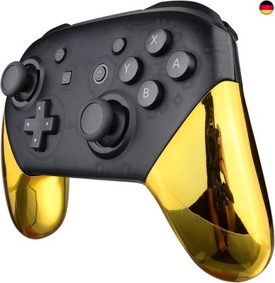 eXtremeRate Griff Case für Nintendo Switch Pro, Glossy Custom Hülle Grips G