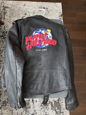 Planet Hollywood New York. Size M. Excellent Condition. Leather Biker Jacket