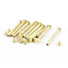 10pcs 5mmx45mm Brass Plated Binding Chicago Screw Post for Album Scrapbook