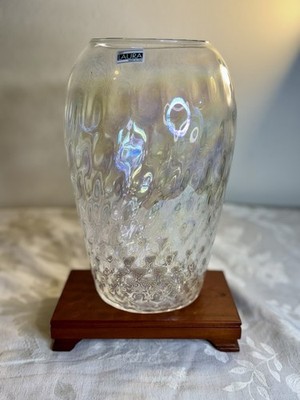 Vetri Laura Glass Vase Made In Italy Decor 12 Inches Tall