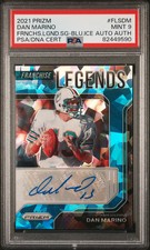 2021 Prizm Franchise Legends Signatures Dan Marino Blue Ice /75 PSA 9 MINT