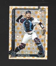 2025 Topps Series 2 #523 Nick Fortes Sun Parallel Miami Marlins