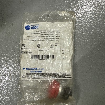 ALLEN BRADLEY 800ES-MT4 PUSHBUTTON OPERATOR MUSH TWIST PUSH-PULL RED SER A NIB