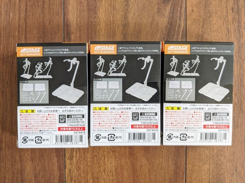 Three Boxes of Bandai Stage Act Humanoid Figure Stand - Japan Ver New & Sealed - Picture 2 of 7