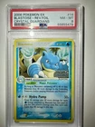 Pokémon TCG Blastoise EX Rev Holo Crystal Guardians 14/100 PSA 8
