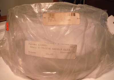 VTG 640001 U99 210 MOTORCYCLE BIKE HELMET VISOR FACE SHIELD CLEAR   O615-4