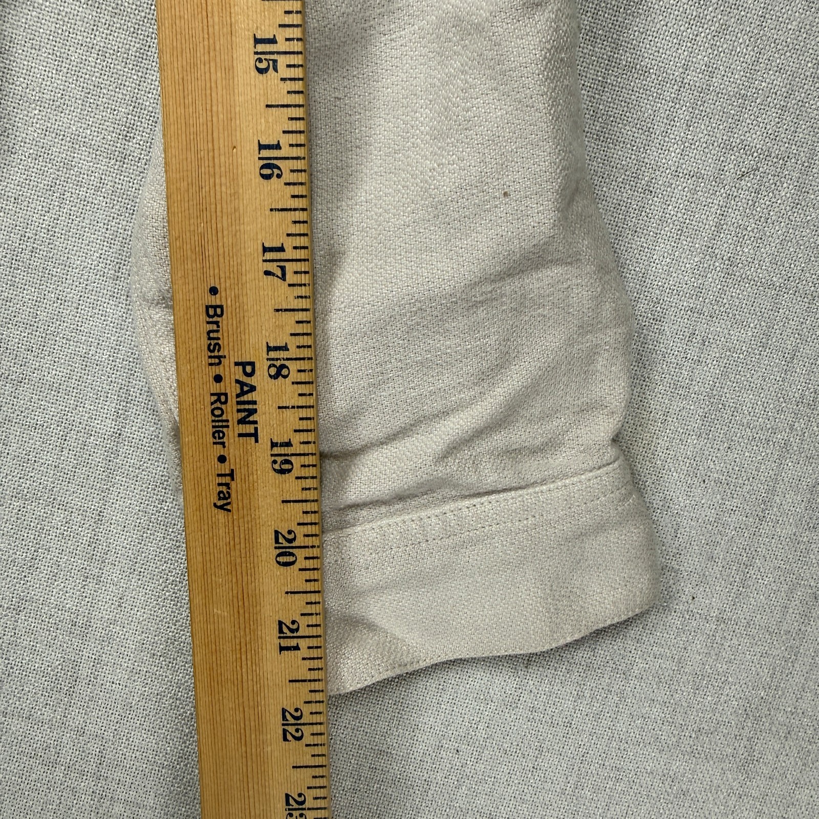 IRO Classic Linen Button Front Jacket Light Beige… - image 6