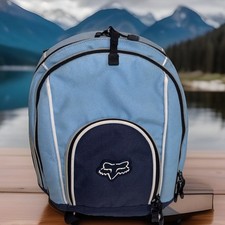 Mochila Fox Racing vintage para hombre dos tonos azul correa ajustable