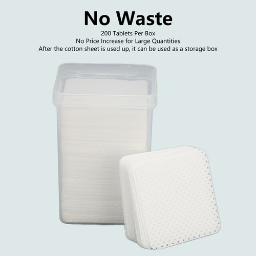 200PCS Portable Lint Free Wipes - Ideal for Nail & Glue Cleaning - Picture 3 of 20