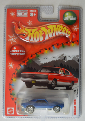 Hot Wheels Holiday Rods BLUE 1967 Chevy Camaro Larry Wood Real