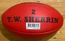Ballon De Foot Australien SHERRIN Taille 5 - Réplique Officielle AFL - Rouge