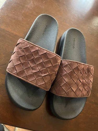 Vince Watley-2 slides men’s sz 9.5 Designer Slides Excellent Cond