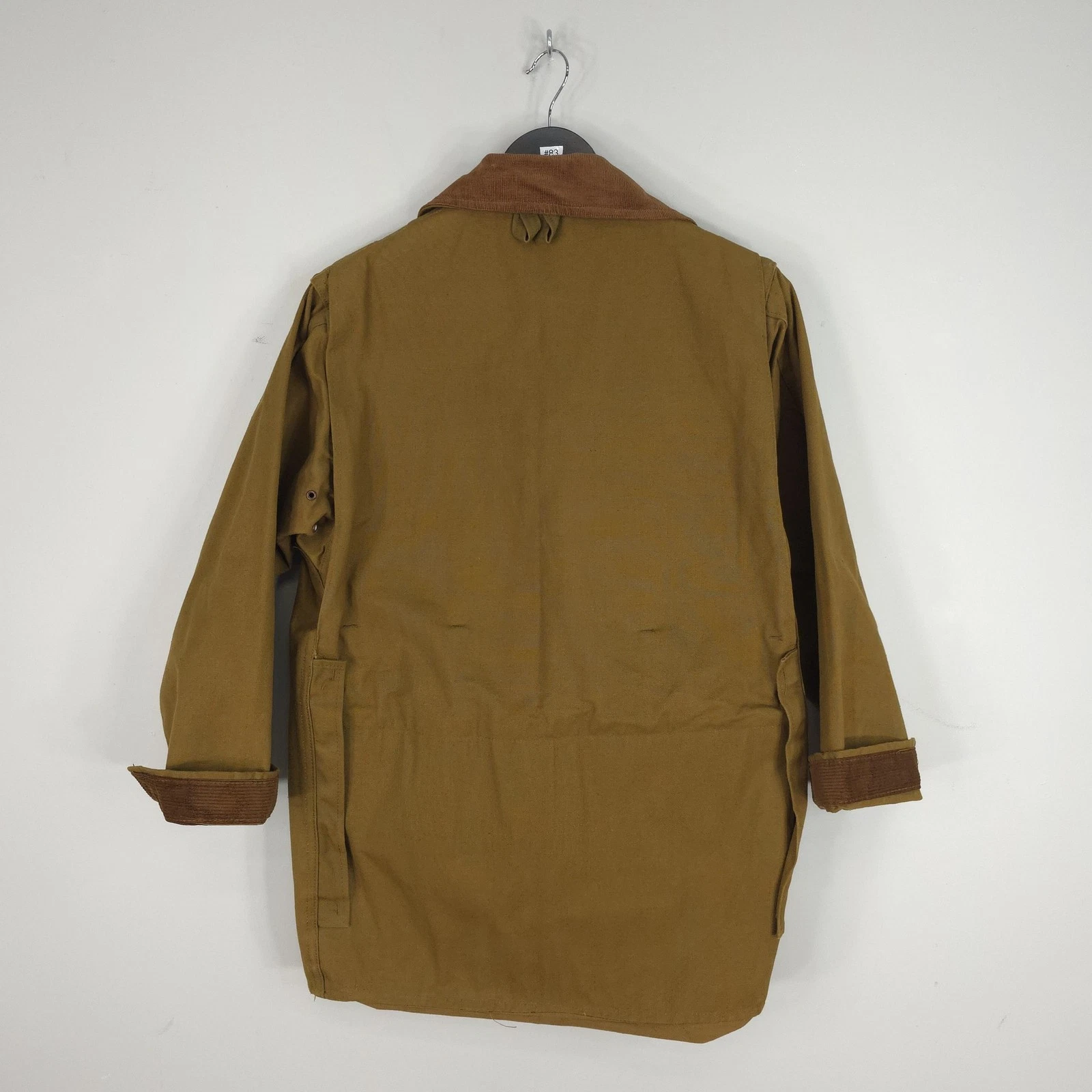 Vintage Bullseye Bill Jacket Mens 34 Brown Canvas Field Hunting Water Repellent - product detail image 3
