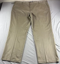 Dockers Signature Khaki D3 Men 52x32 Beige Classic Fit Pants Chinos Slacks NEW