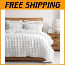 White King Quilt Bedding Set - Lightweight Comforter Cover