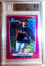 Chris Heston /65 (Prospect) (GEM 9.5)💎 - 2014 1st Bowman Chrome - Giants