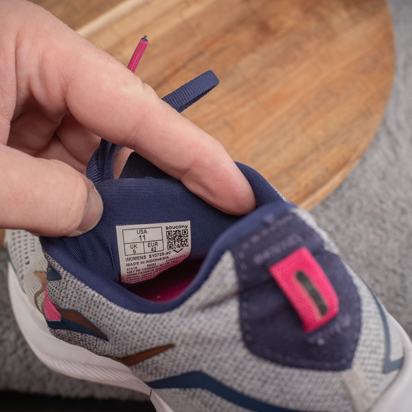 Saucony Sneakers Womens-11 Ride Fifteen Gray  Running Shoe PWR Run S10729-40 thumbnail 6