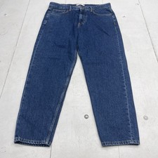 MNG Mango Blue Sam Cropped Carrot Fit Tapered...