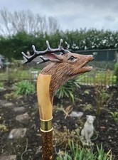 Beautiful Wooden walking stick hand carved Animal wooden walking cane