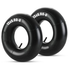 2 Pack 15x6.00-6 Heavy Duty Inner Tubes with TR-13 Valve Stem