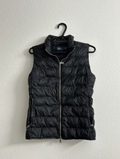 Polo Ralph Lauren Puffer Vest Women’s SP Black Pockets Zip Up