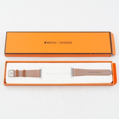 HERMÈS Apple Watch Series 9 - 41mm Gold/Écru Toile H Single HERMÈS Apple Watch Series 9 - 41mm Gold/Écru Toile H Single