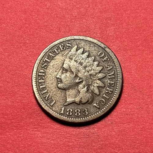 (1) Beautiful Antique 1883 Indian Head Cent/Penny CHOICE VG-VERY GOOD