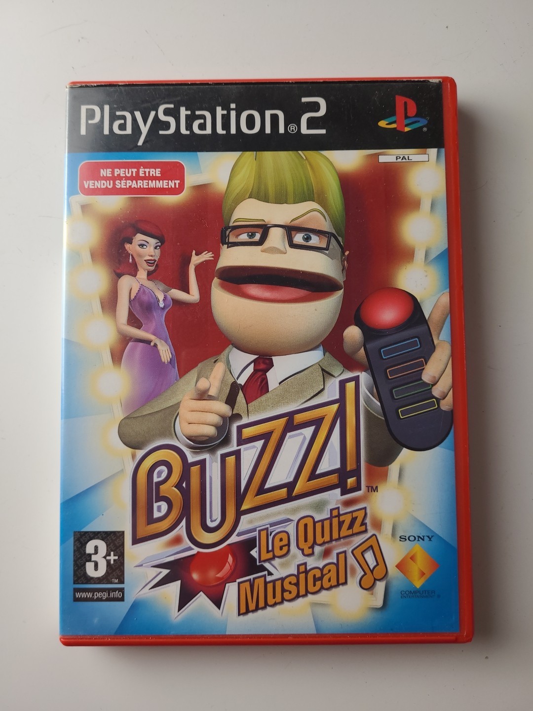 Buzz le Quizz Musical PS2 - Complet / En Bon État 