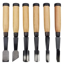 6Pcs Professional Wood Carving Tools, Wood Chisel Knife Set, Carving Tools fo...
