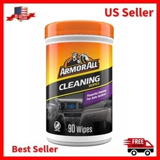 Armor All Car Cleaning Wipes, 90 Pack – Interior & Exterior Surfaces