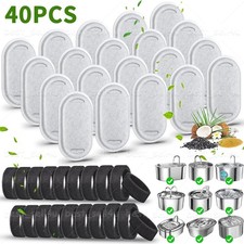 40pcs Dog Cat Water Fountain Sponges Filters Fits for 67/108/135oz Replacement