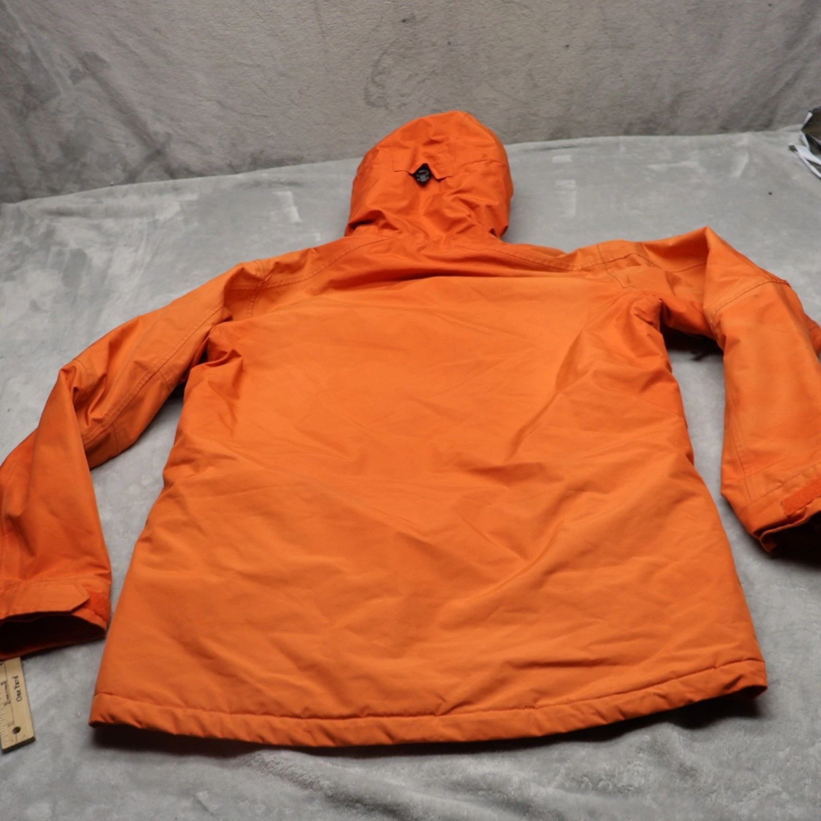 Planet Earth Jacket Mens Large Orange Ski Snow Waterproof Hooded Full Zip VTG image 8