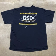 CSI Las Vegas Unit T-Shirt Delta Pro Weight Black XL Vintage 2000s TV Show
