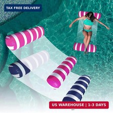 2-Pack Swimming Pool Float Hammock, Multi-Purpose Inflatable Hammock Pool Hammoc
