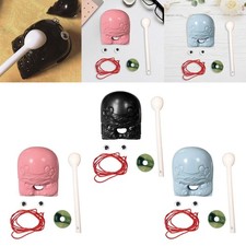 Petit instrument de musique grenouille, grenouille Guiro avec figurine de