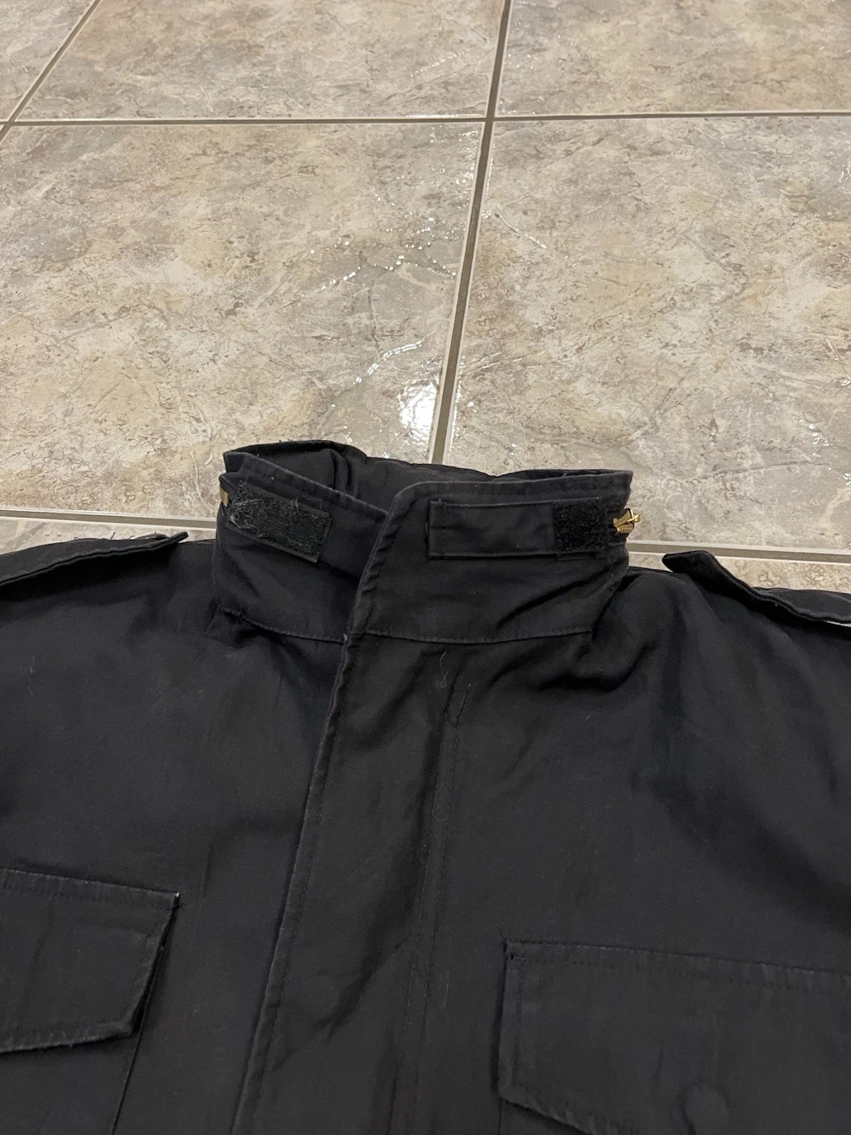 Rothco M-65 Field Jacket Mens XL Black Military Hooded Quilted Liner EXCELLENT image 4