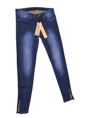 Lee Cooper Reilly Skinny Leg Jeans Womens Size 26 Blue Denim Ankle Zip Mid Rise