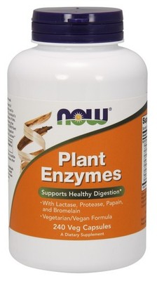 NOW Foods Plant Enzymes - 240 vcaps (186,60 EUR/kg)