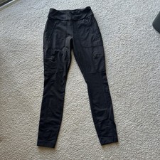 Athleta Jogger Leggings   Size 6, Charcoal Grey, Zipper Detail