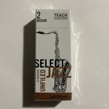 D'Addario Select Jazz Filed Tenor Sax Saxophone Reeds 5ct 2 Medium Strength